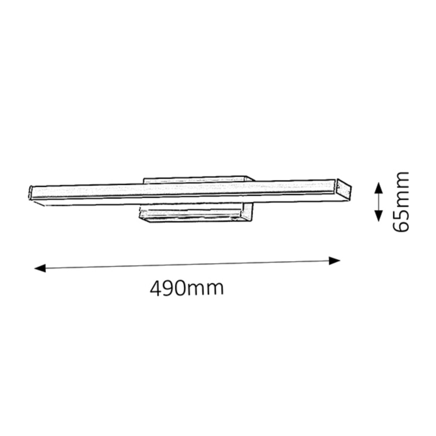 Rabalux - Επιτοίχιο φωτιστικό μπάνιου LED/12W/230V IP44