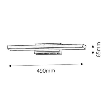 Rabalux - Φως τοίχου μπάνιου LED 1xLED/12W/230V IP44