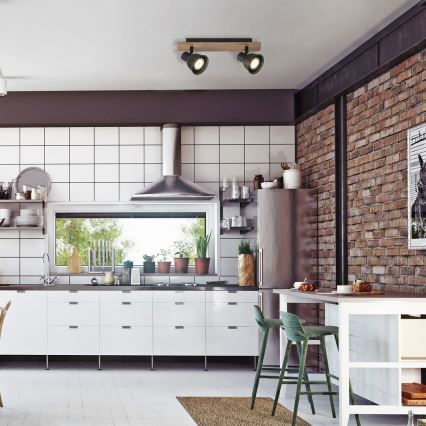 Rabalux - Φωτιστικό σποτ 2xGU10/15W/230V