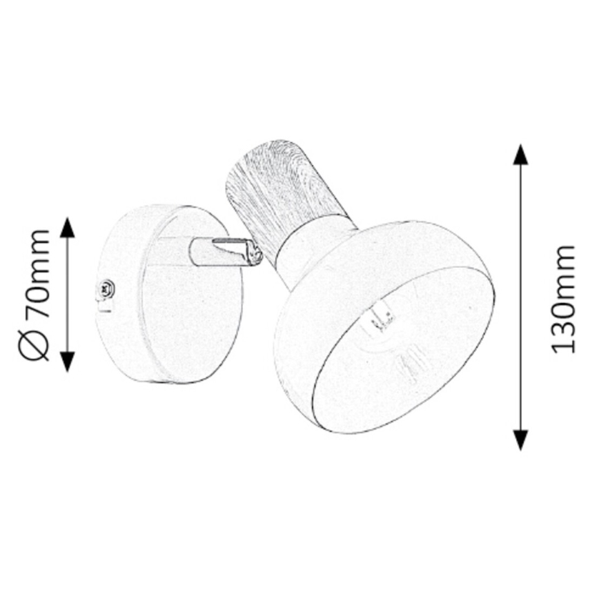 Rabalux - Προβολέας τοίχου 1xE14/40W/230V