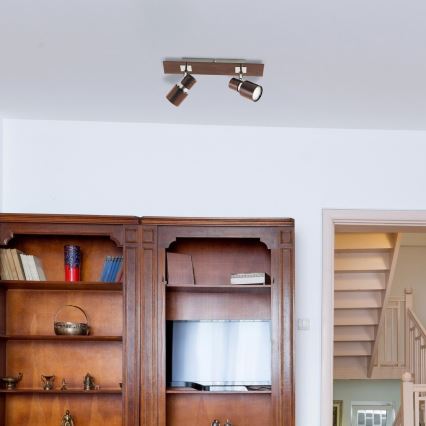 Rabalux - Φωτιστικό σποτ 2xGU10/50W/230V