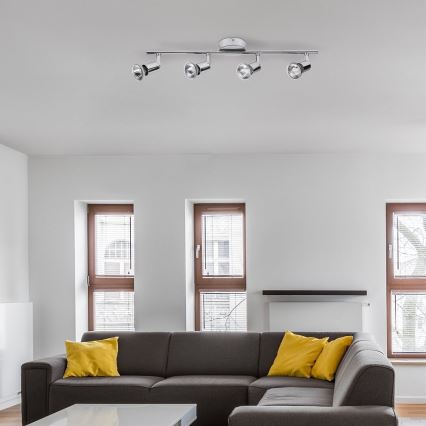 Rabalux - Φωτιστικό σποτ 4xGU10/50W/230V