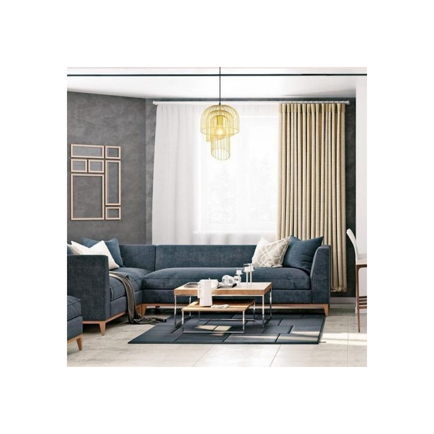 Rabalux 6228 - Πολύφωτο σε σχοινί ROWENA 1xE27/60W/230V