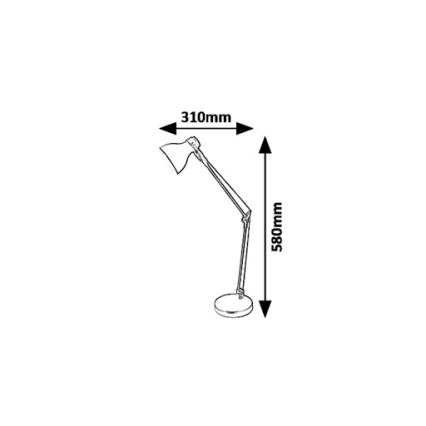 Rabalux 6409 - Επιτραπέζια λάμπα CARTER 1xE14/11W/230V