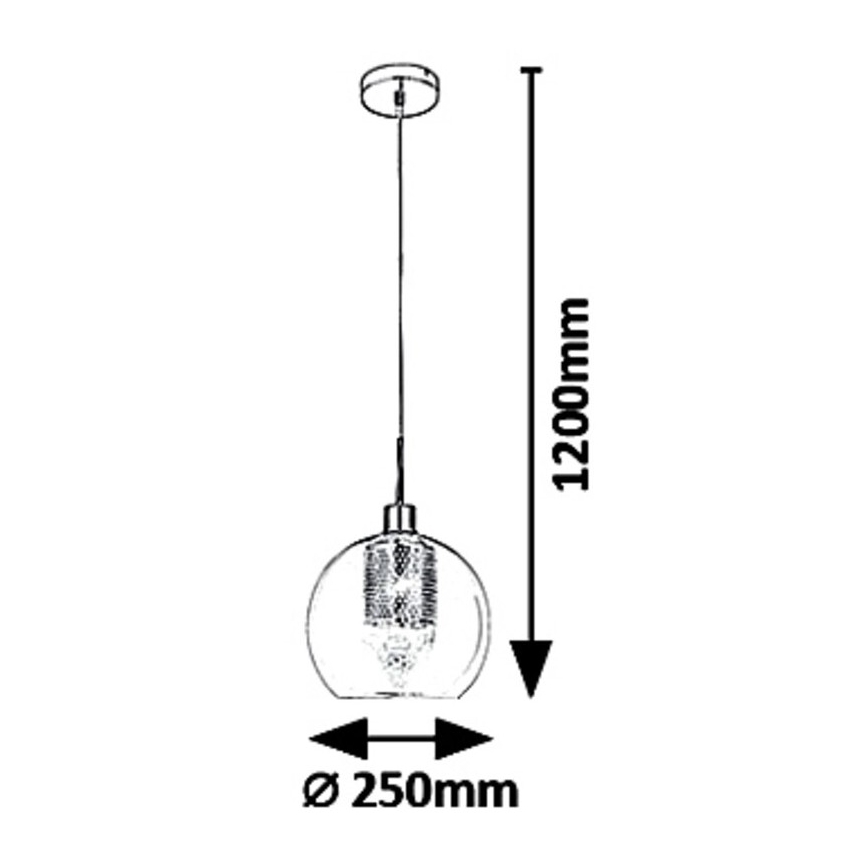 Rabalux - Πολύφωτο κρεμαστό 1xE27/60W/230V