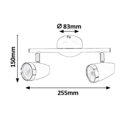 Rabalux - Φως σποτ LED 2xLED/4W/230V