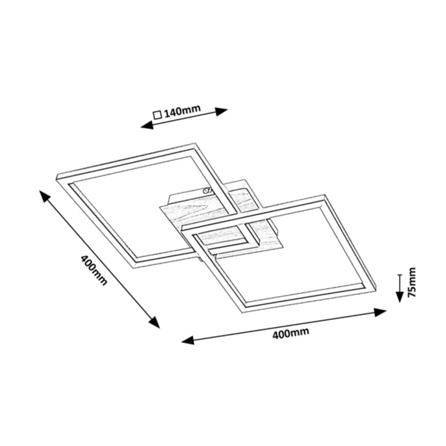 Rabalux - Φωτιστικό οροφής LED LED/24W/230V