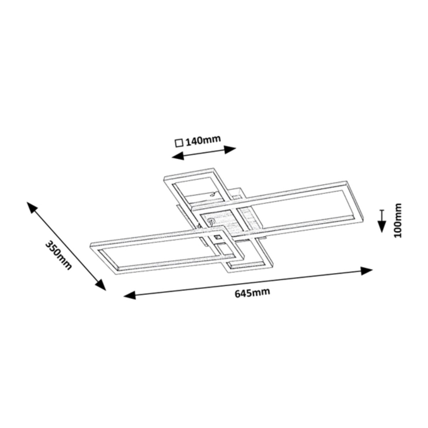 Rabalux - Φωτιστικό οροφής LED LED/24W/230V