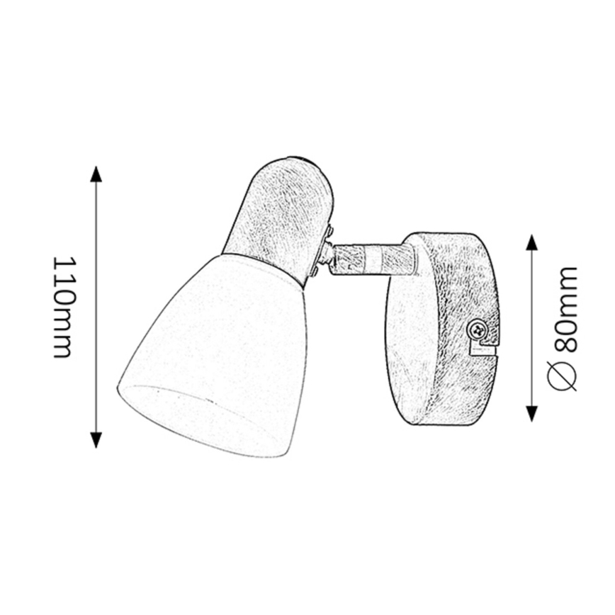 Rabalux - Φωτιστικό σποτ 1xE14/40W/230V