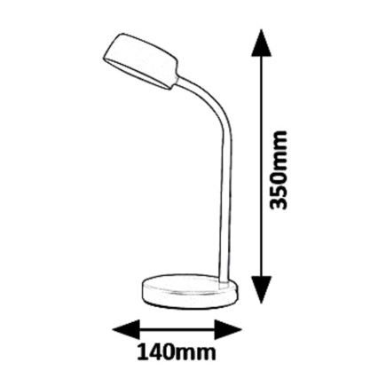 Rabalux 6780 - Επιτραπέζια λάμπα LED BERRY LED/4,5W/230V