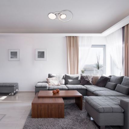 Rabalux - LED Πλαφονιέρα οροφής LED/50W/230V γυαλιστερό χρώμιο