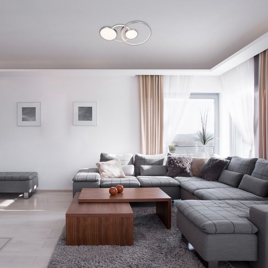 Rabalux - LED Πλαφονιέρα οροφής LED/50W/230V γυαλιστερό χρώμιο