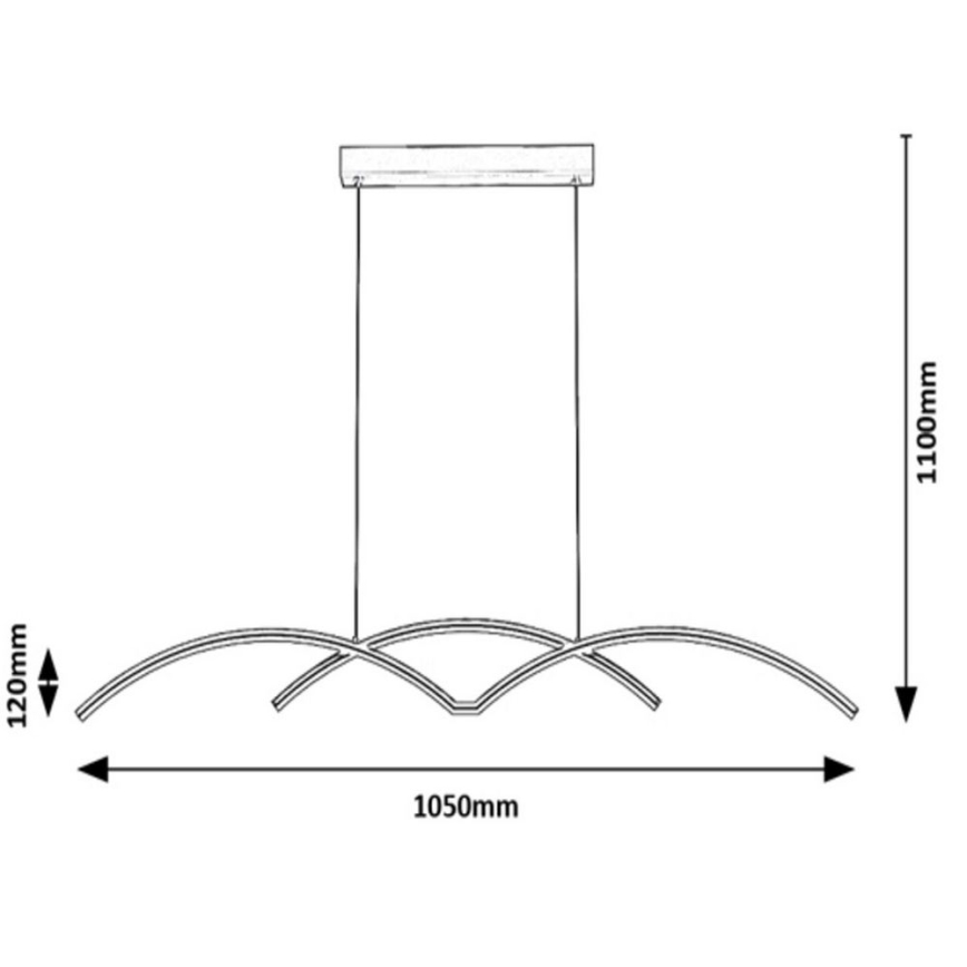 Rabalux - LED Φωτιστικό οροφής με καλώδιο LED/40W/230V