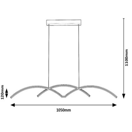 Rabalux - LED Kρεμαστό φωτιστικό οροφής  LED/40W/230V