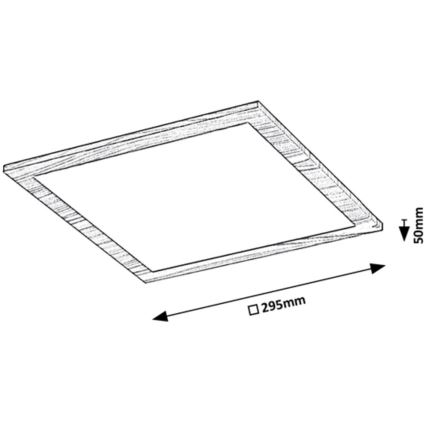 Rabalux - LED Πάνελ πλαφονιέρα LED/12W/230V 4000K