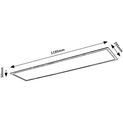 Rabalux - Πάνελ πλαφονιέρα LED LED/40W/230V 4000K