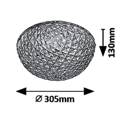 Rabalux - Φωτιστικό οροφής LED JILLIAN LED/18W/230V Ø 30,5 εκ.