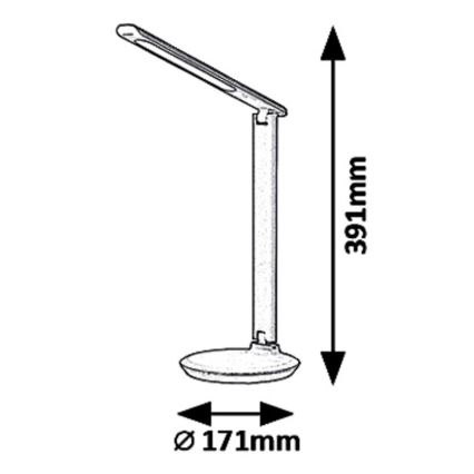 Rabalux 6979 - Επιτραπέζια λάμπα dimmer LED OSIAS LED/9W/230V