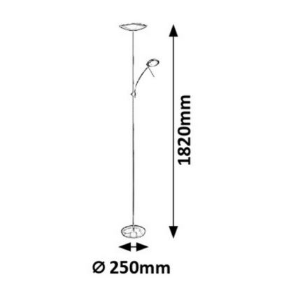 Rabalux - Επιδαπέδια λάμπα LED 1xLED/18W + 1xLED/5W/230V