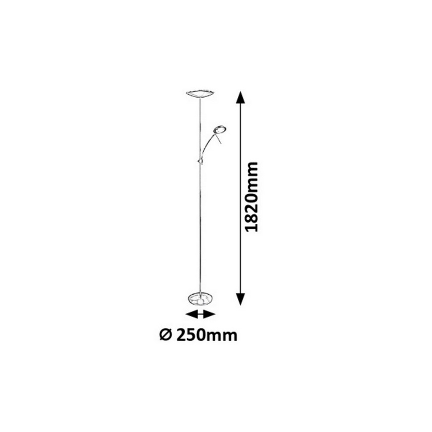 Rabalux - Επιδαπέδια λάμπα LED 1xLED/18W + 1xLED/5W/230V