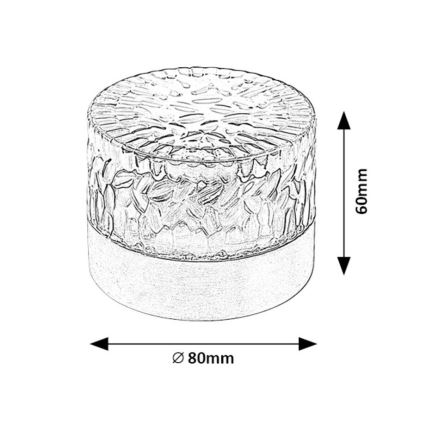 Rabalux - Ηλιακό φωτιστικό LED LED/0,5W/1,2V IP44 600 mAh