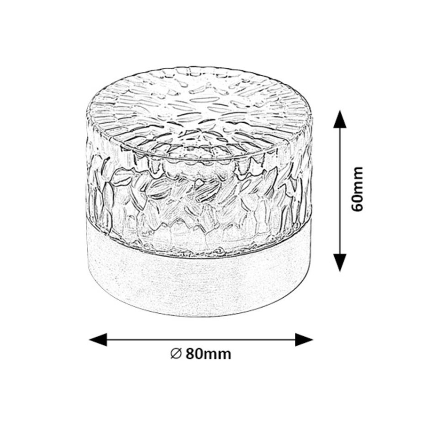 Rabalux - Ηλιακό φωτιστικό LED LED/0,5W/1,2V IP44 600 mAh