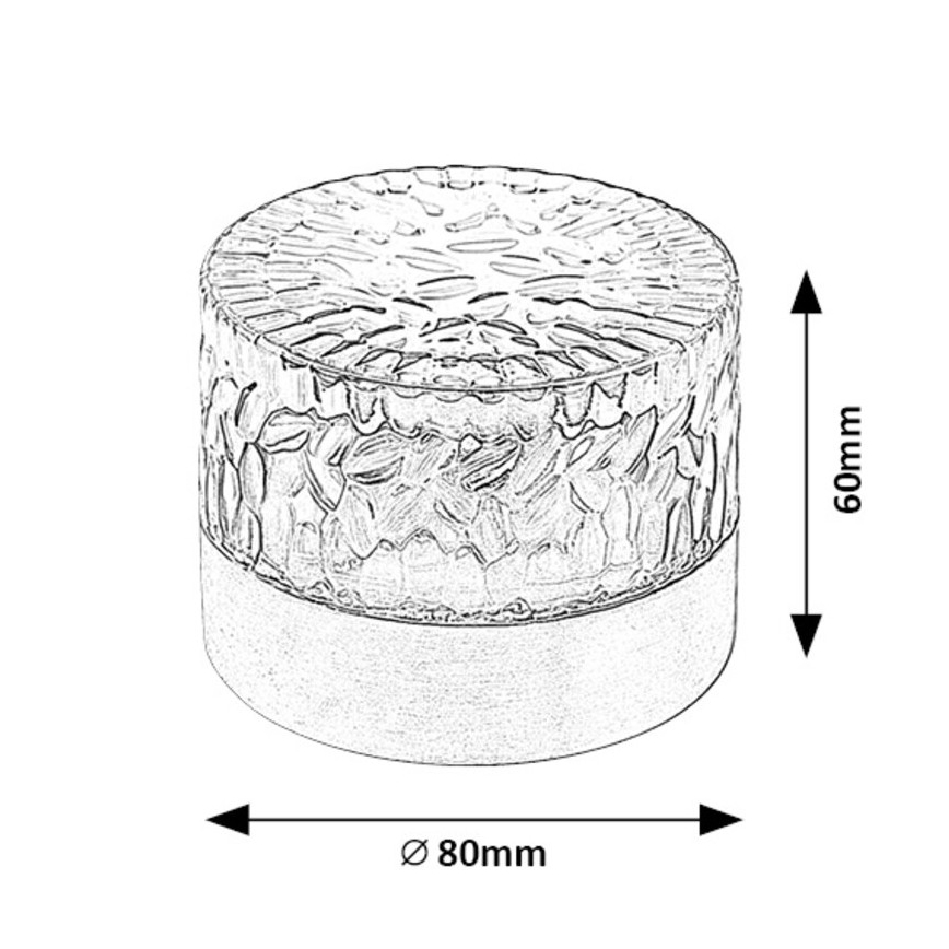 Rabalux - Ηλιακό φωτιστικό LED LED/0,5W/1,2V IP44 600 mAh