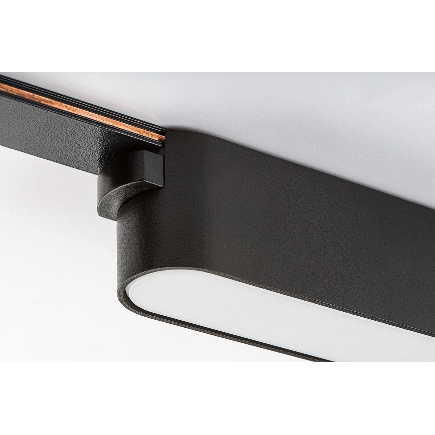Rabalux - LED Φωτιστικό οροφής για μονοφασικό σύστημα ράγας LED/12W/24V 3000K 22 cm μαύρο