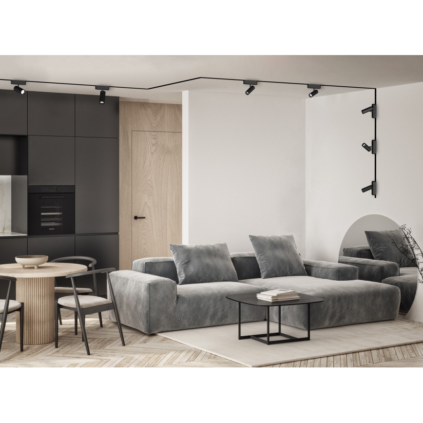 Rabalux - LED Σποτ για 1-φασική ράγα LED/6W/24V 3000K μαύρο