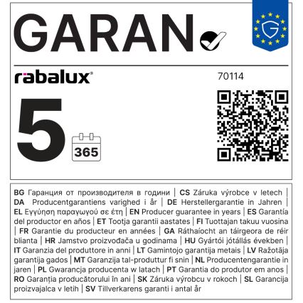 Rabalux - LED Σποτ για 1-φασική ράγα LED/6W/24V 4000K μαύρο