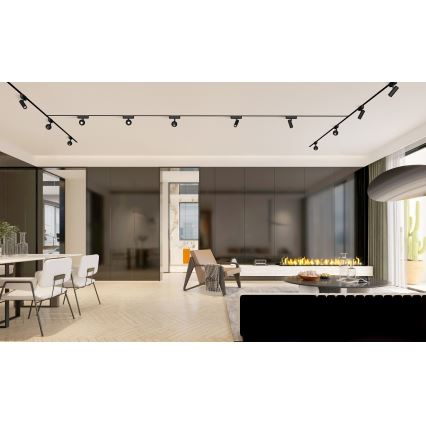 Rabalux - LED Σποτ για 1-φασική ράγα LED/10W/230V 4000K μαύρο