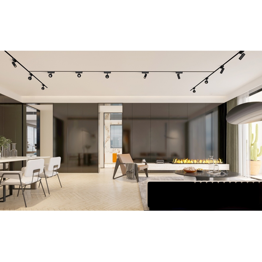 Rabalux - LED Σποτ για 1-φασική ράγα LED/10W/230V 4000K μαύρο