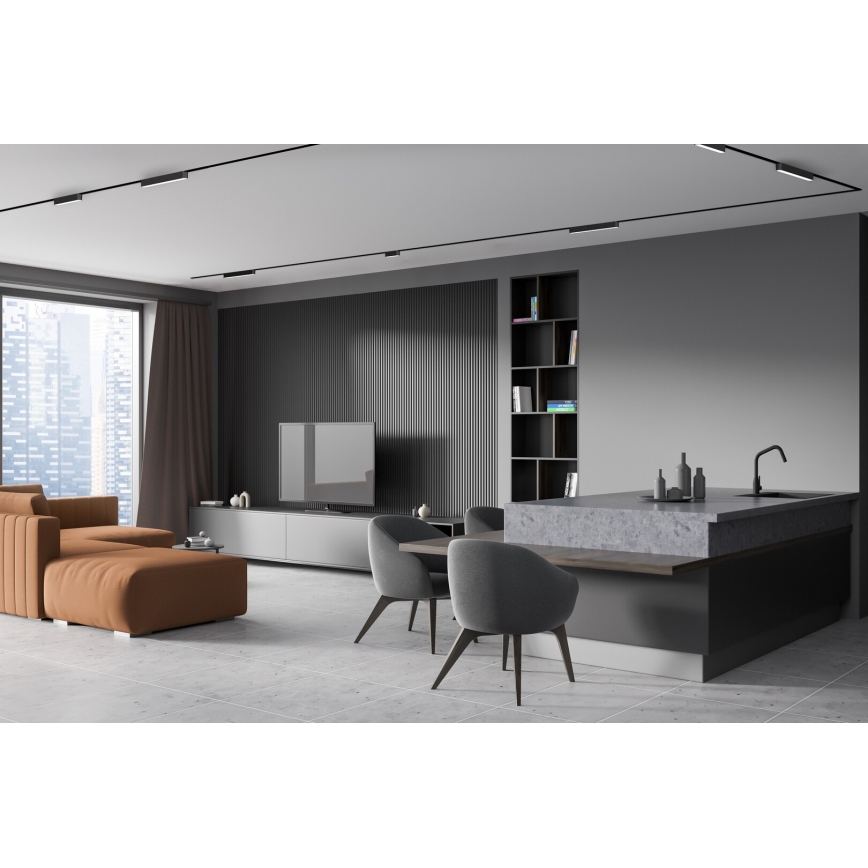 Rabalux - LED Dimmable φωτιστικό οροφής για μονοφασική ράγα LED/6W/24V 2700-5500K Wi-Fi Tuya 11,5 cm μαύρο