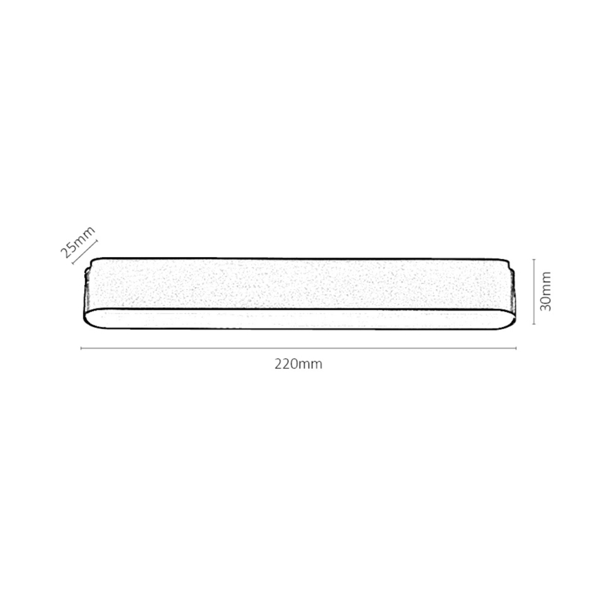 Rabalux - LED Dimmable φωτιστικό οροφής για μονοφασική ράγα LED/12W/24V 2700-5500K Wi-Fi Tuya 22 cm μαύρο