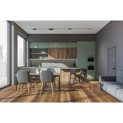 Rabalux - LED Dimmable φωτιστικό οροφής για μονοφασική ράγα LED/13W/24V 2700-5500K Wi-Fi Tuya 33 cm μαύρο