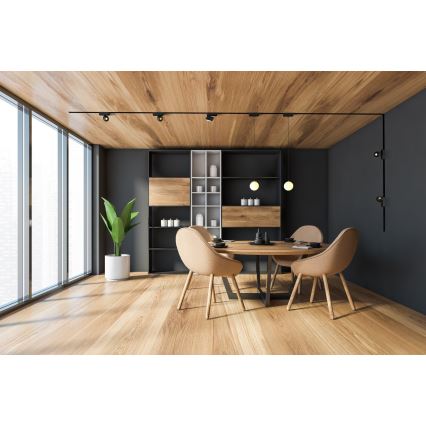 Rabalux - LED Dimmable φωτιστικό οροφής για μονοφασική ράγα LED/13W/24V 2700-5500K Wi-Fi Tuya 33 cm μαύρο