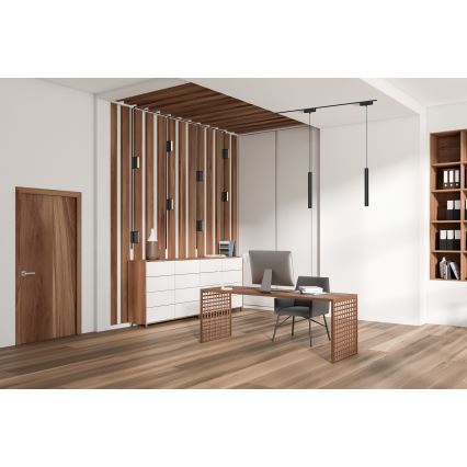 Rabalux - LED Dimmable φωτιστικό οροφής για μονοφασική ράγα LED/13W/24V 2700-5500K Wi-Fi Tuya 33 cm μαύρο