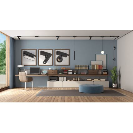 Rabalux - LED Dimmable φωτιστικό οροφής για μονοφασική ράγα LED/13W/24V 2700-5500K Wi-Fi Tuya 33 cm μαύρο