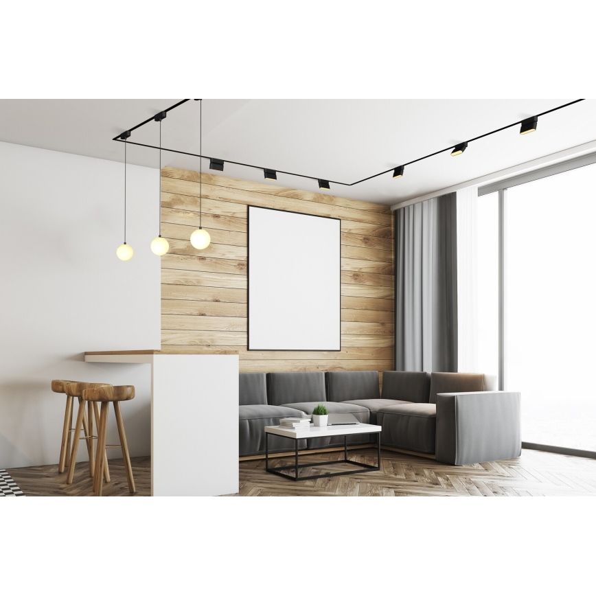 Rabalux - LED Dimmable φωτιστικό οροφής για μονοφασική ράγα LED/13W/24V 2700-5500K Wi-Fi Tuya 33 cm μαύρο