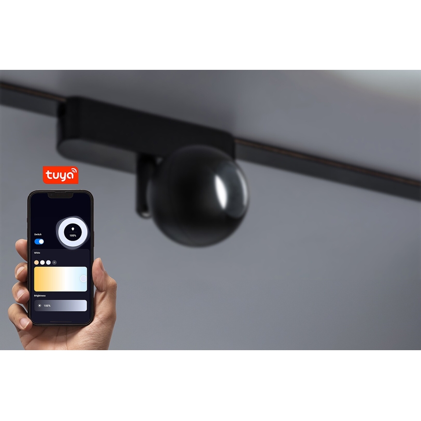 Rabalux - LED Dimmable σποτ για μονοφασική ράγα LED/5W/24V 2700-5500K Wi-Fi Tuya μαύρο