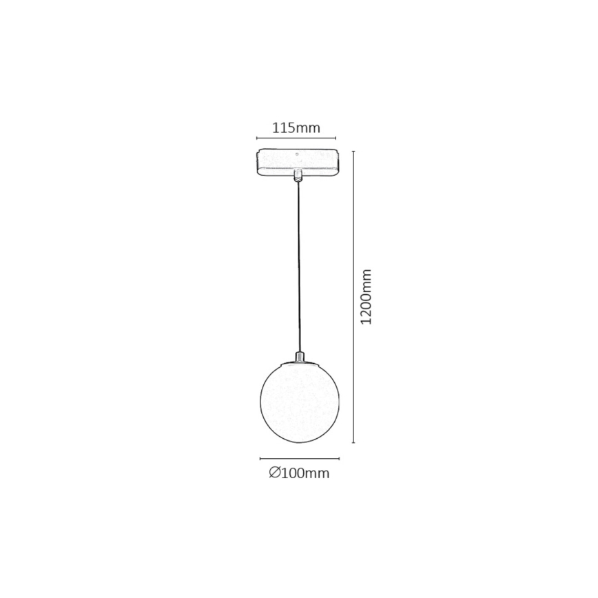 Rabalux - Led Dimmable κρεμαστό φωτιστικό οροφής για 1-φασική ράγα LED/5W/24V 2700-5500K Wi-Fi Tuya μαύρο