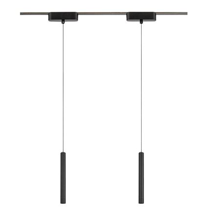 Rabalux - Led Dimmable κρεμαστό φωτιστικό οροφής για 1-φασική ράγα LED/5W/24V 2700-5500K Wi-Fi Tuya μαύρο