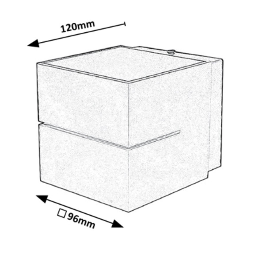 Rabalux  - Φωτιστικό τοίχου 1xG9/10W/230V γκρι