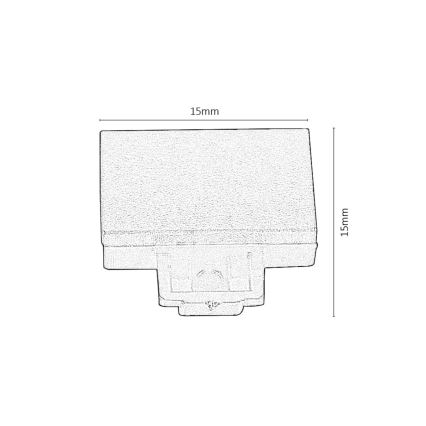 Rabalux - ΣΕΤ 2x Τερματικό ράγας για φωτιστικά
