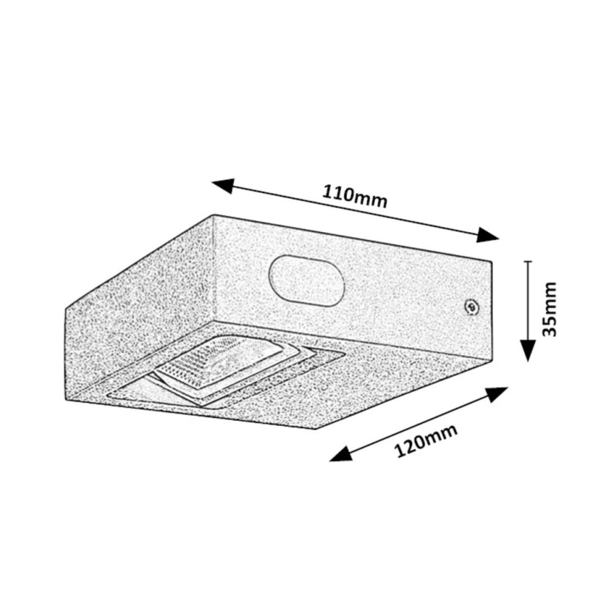 Rabalux - LED Εξωτερικό Επιτοίχιο Φωτιστικό LED/7W/230V IP65