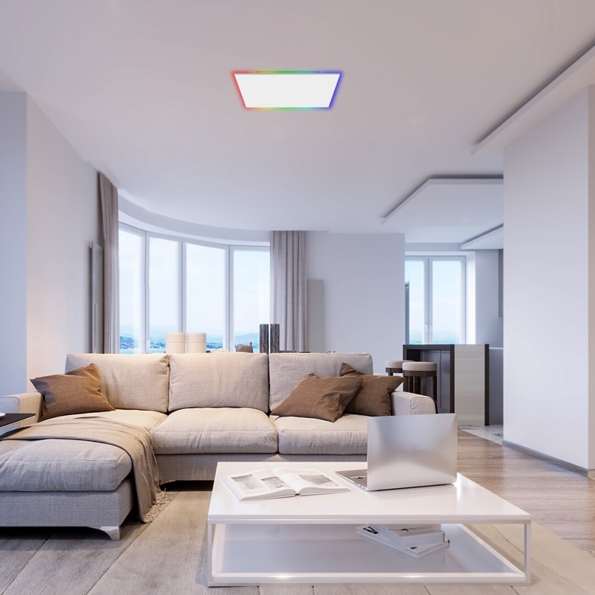 Rabalux - LED RGB dimmable φωτιστικό οροφής LED/18W/230V 3000-6500K 30x30 cm + τηλεχειριστήριο