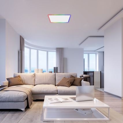 Rabalux - LED RGB Ρυθμιζόμενο φωτιστικό οροφής LED/18W/230V 3000-6500K 30x30 εκ. + τηλεχειριστήριο