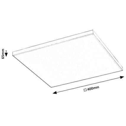 Rabalux - LED RGB dimmable φωτιστικό οροφής LED/24W/230V 3000-6500K 40x40 cm+ τηλεχειριστήριο