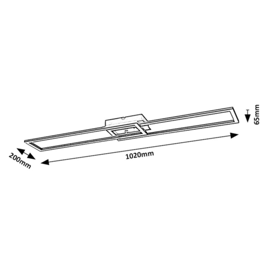 Rabalux - LED Dimmable φωτιστικό οροφής LED/38W/230V 3000-6500K Wi-Fi Tuya + τηλεχειριστήριο
