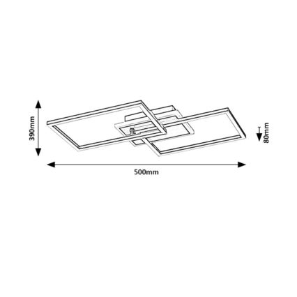 Rabalux - Φωτιστικό οροφής LED LED/40W/230V 3000K μαύρο